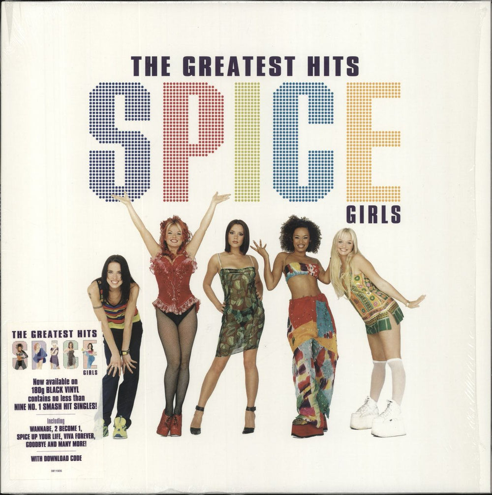 Spice Girls The Greatest Hits - 180 Gram + Opened Shrink UK vinyl LP album (LP record) 0811935