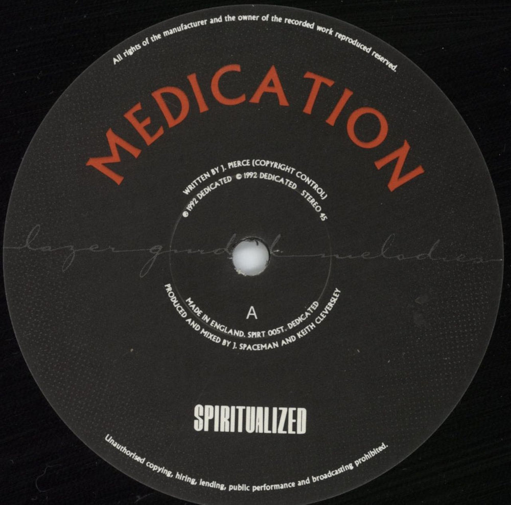 Spiritualized Medication - EX UK 12" vinyl single (12 inch record / Maxi-single) SPZ12ME880289