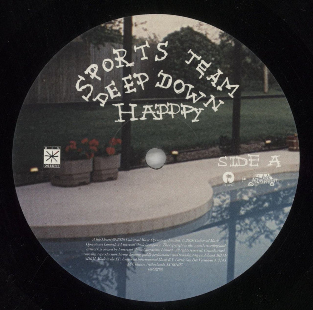Sports Team Deep Down Happy UK vinyl LP album (LP record) 1T3LPDE850380