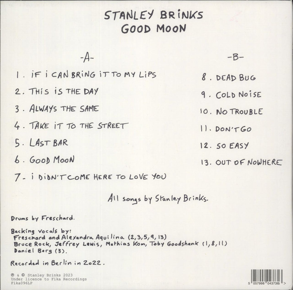 Stanley Brinks Good Moon - Moon Coloured Vinyl UK vinyl LP album (LP record) 5057998043736