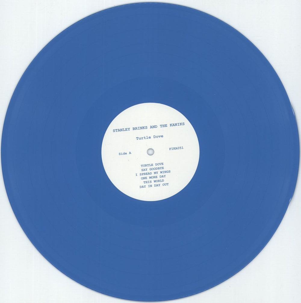 Stanley Brinks Turtle Dove - Blue Vinyl UK vinyl LP album (LP record) 62ALPTU877984