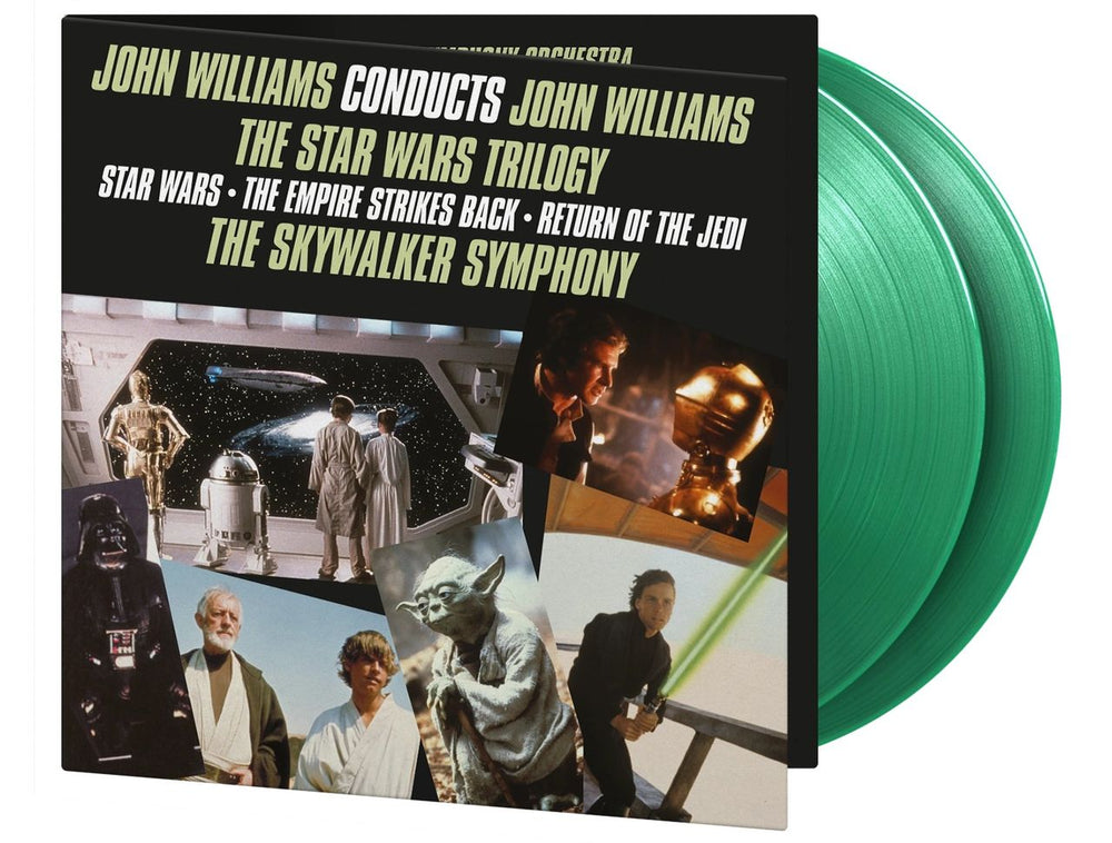 Star Wars The Star Wars Trilogy - Translucent Green Vinyl 180 Gram UK 2-LP vinyl record set (Double LP Album)