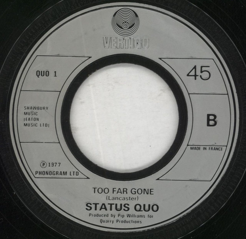 Status Quo Again And Again French 7" vinyl single (7 inch record / 45)