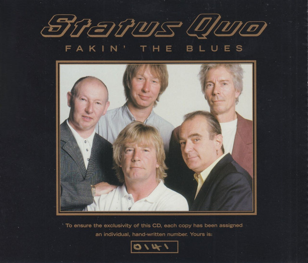 Status Quo Fakin' The Blues - Numbered UK CD single (CD5 / 5") QUOC5FA662947