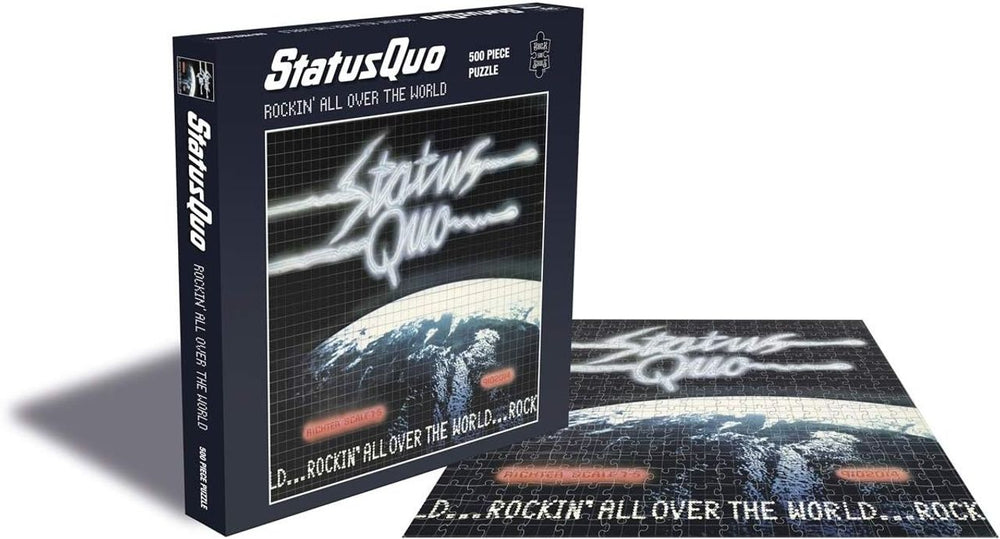 Status Quo Rockin' All Over the World - Rock Saws 500 Jigsaw UK Toy RSAW061PZ