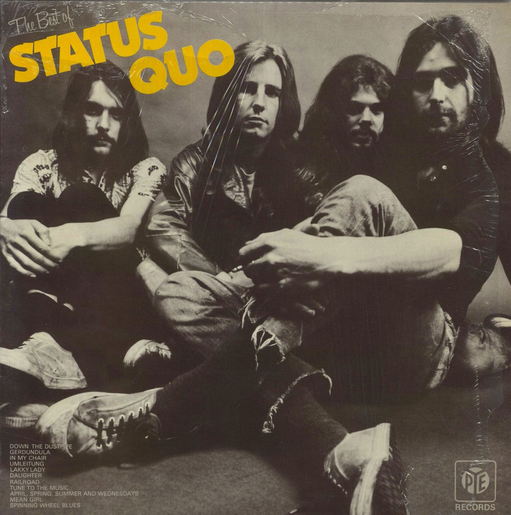 Status Quo The Best Of - Open Shrink UK vinyl LP album (LP record) NSPL18402