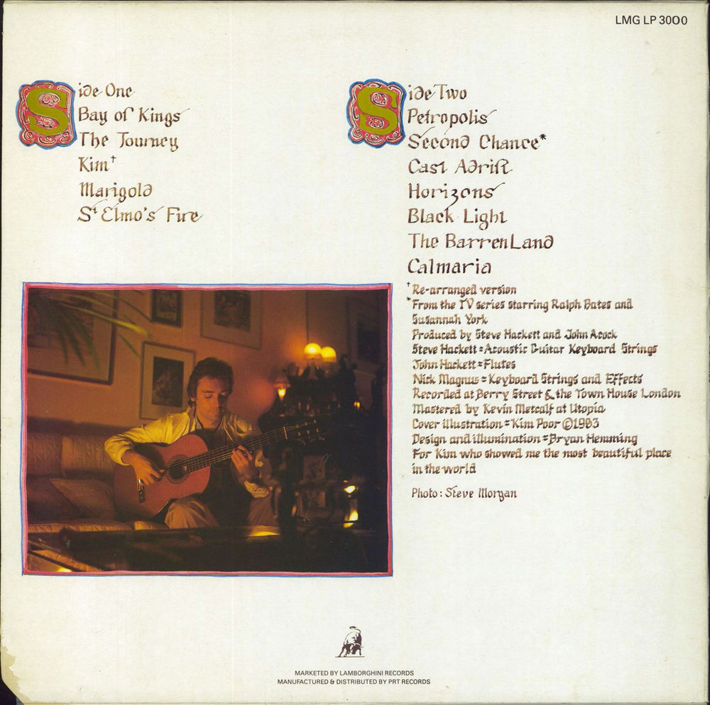 Steve Hackett Bay Of Kings UK vinyl LP album (LP record)