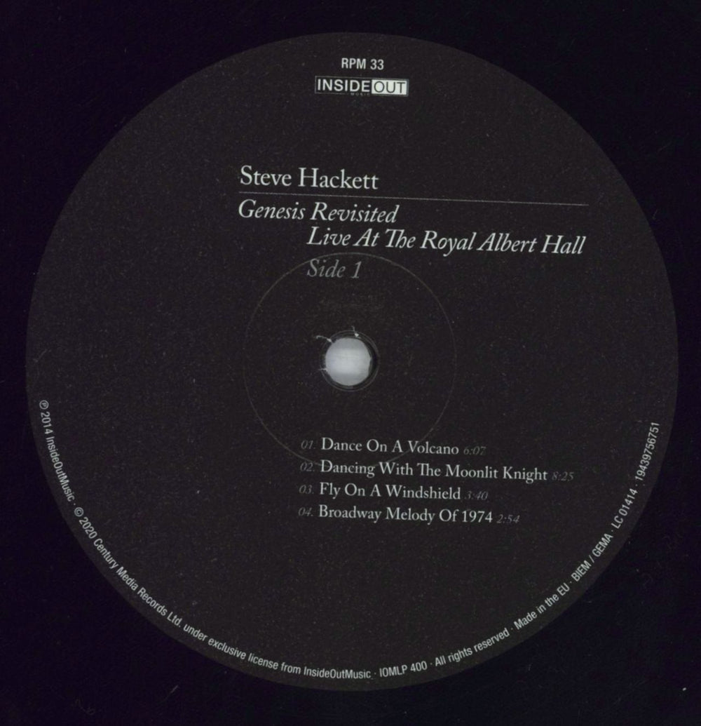 Steve Hackett Genesis Revisited: Live At The Royal Albert Hall - Shrink UK 3-LP vinyl record set (Triple LP Album) SVE3LGE833885