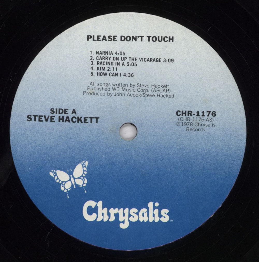 Steve Hackett Please Don't Touch - 1st US vinyl LP album (LP record) SVELPPL834079