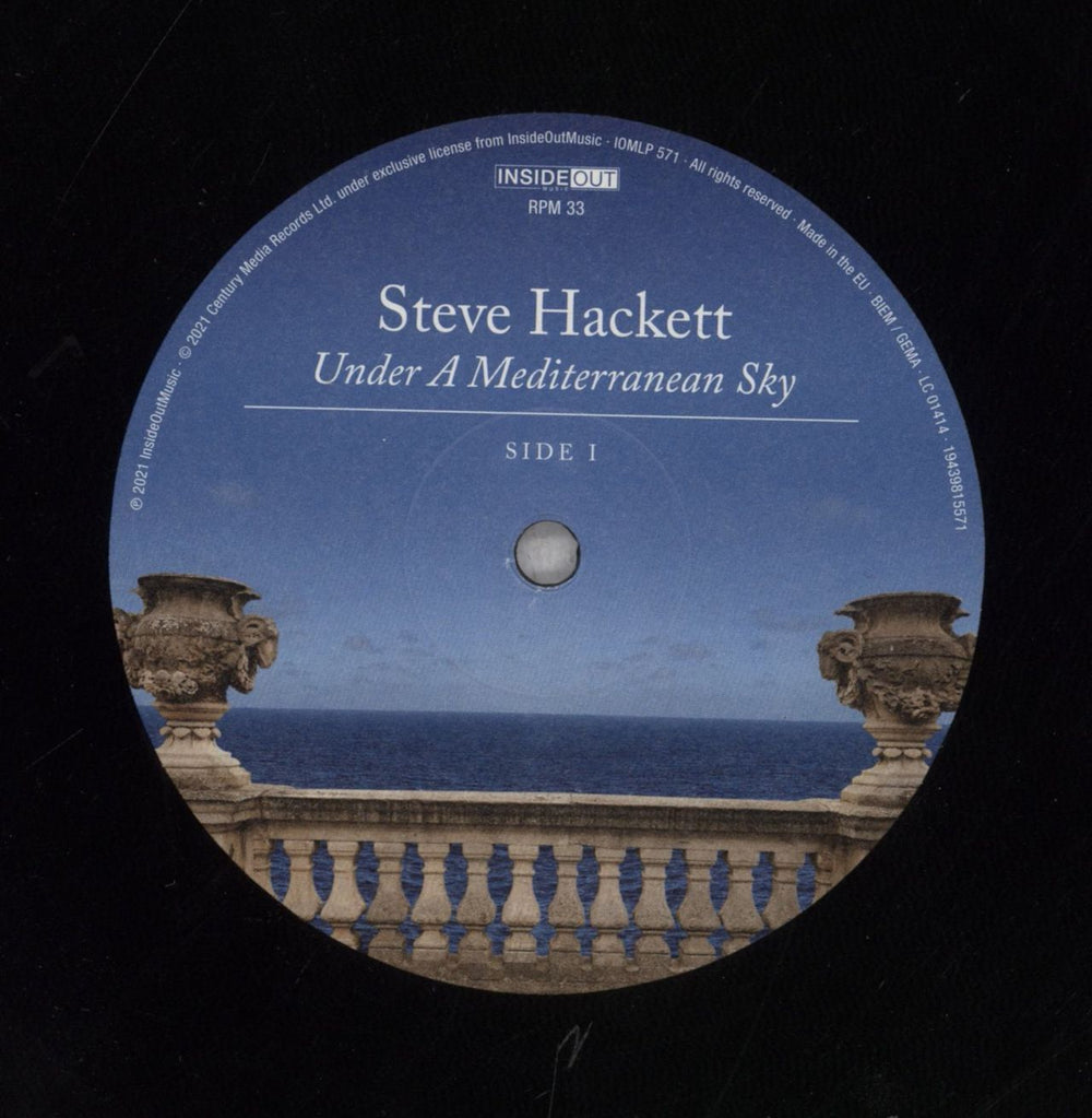 Steve Hackett Under A Mediterranean Sky - 180 Gram Etched + CD UK 2-LP vinyl record set (Double LP Album) 194398155715