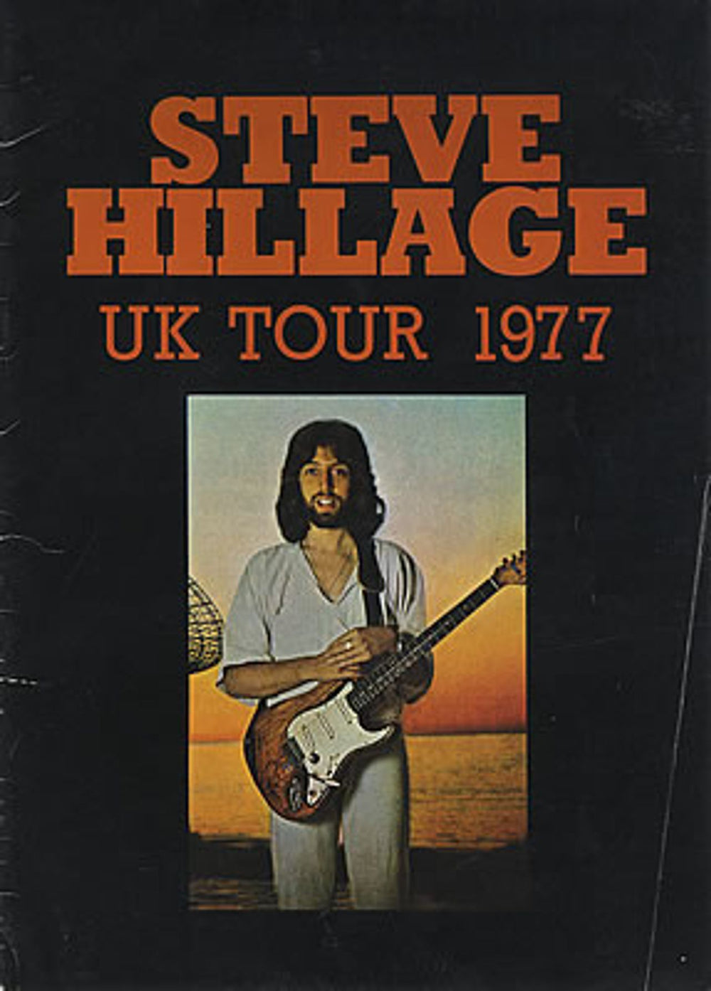 Steve Hillage UK Tour 1977 UK tour programme TOUR PROGRAMME