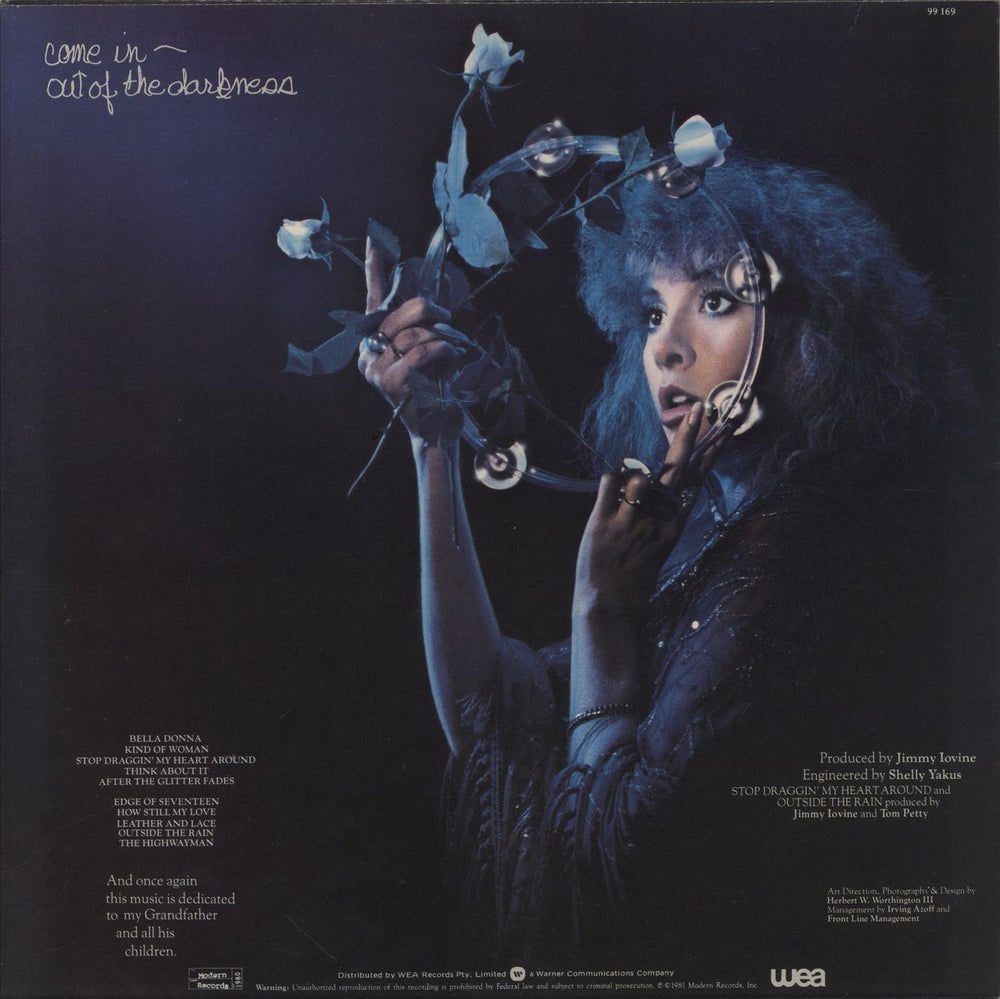 Stevie Nicks Bella Donna Australian vinyl LP album (LP record)