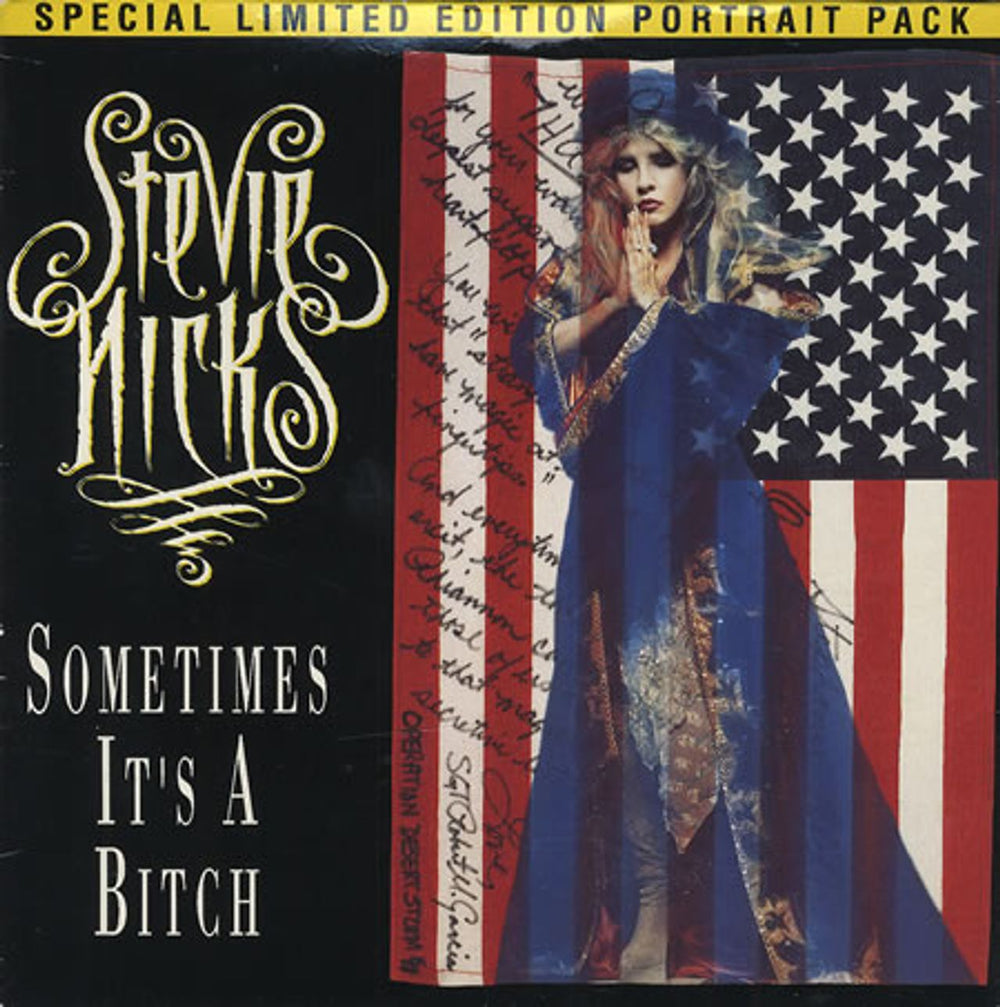 Stevie Nicks Sometimes It's A Bitch UK 7" vinyl single (7 inch record / 45) EMP203