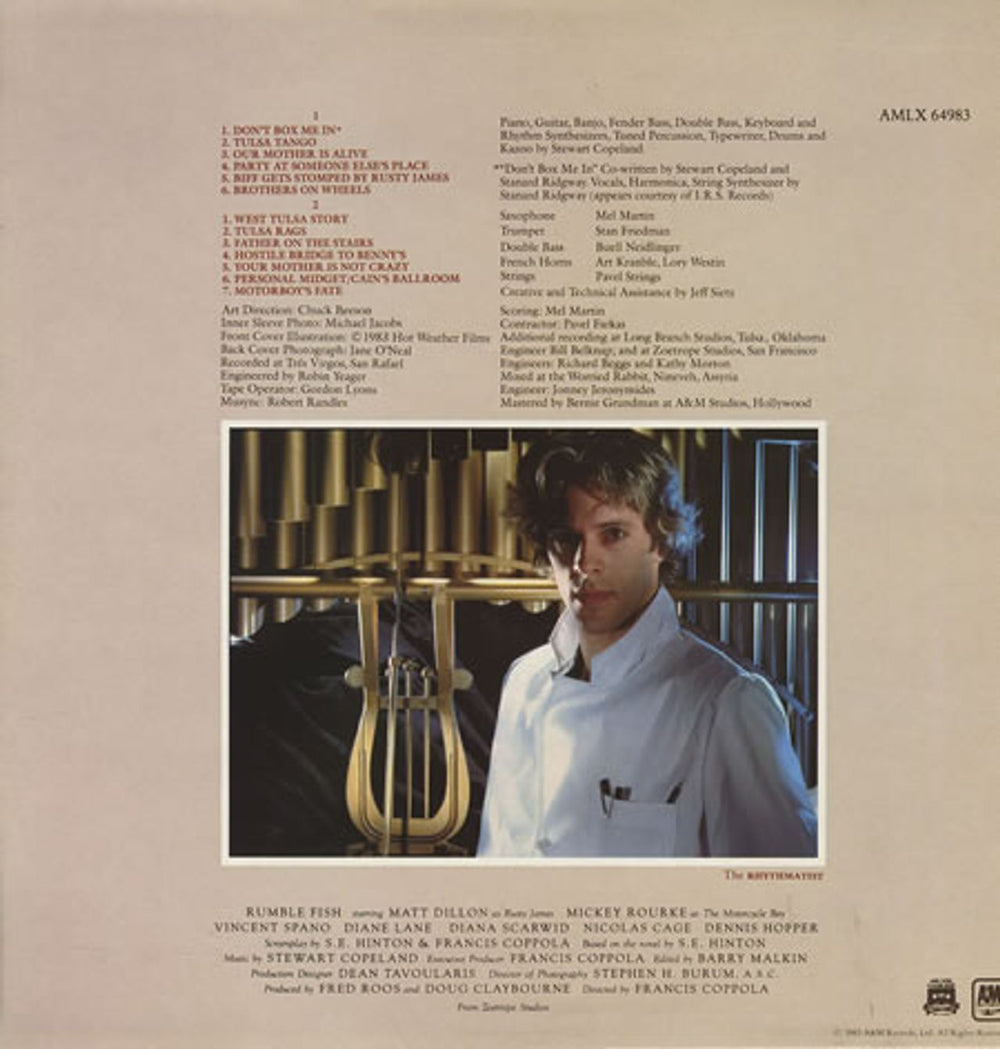 Stewart Copeland Rumble Fish UK vinyl LP album (LP record) STCLPRU356240