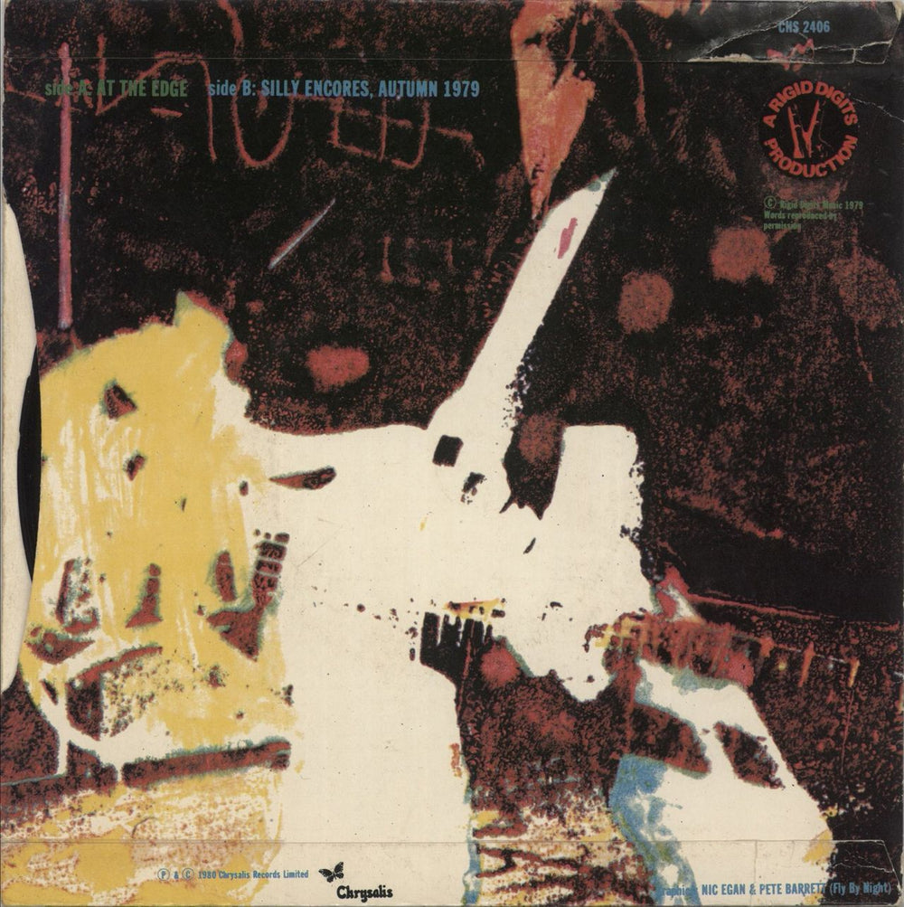 Stiff Little Fingers At The Edge UK 7" vinyl single (7 inch record / 45)