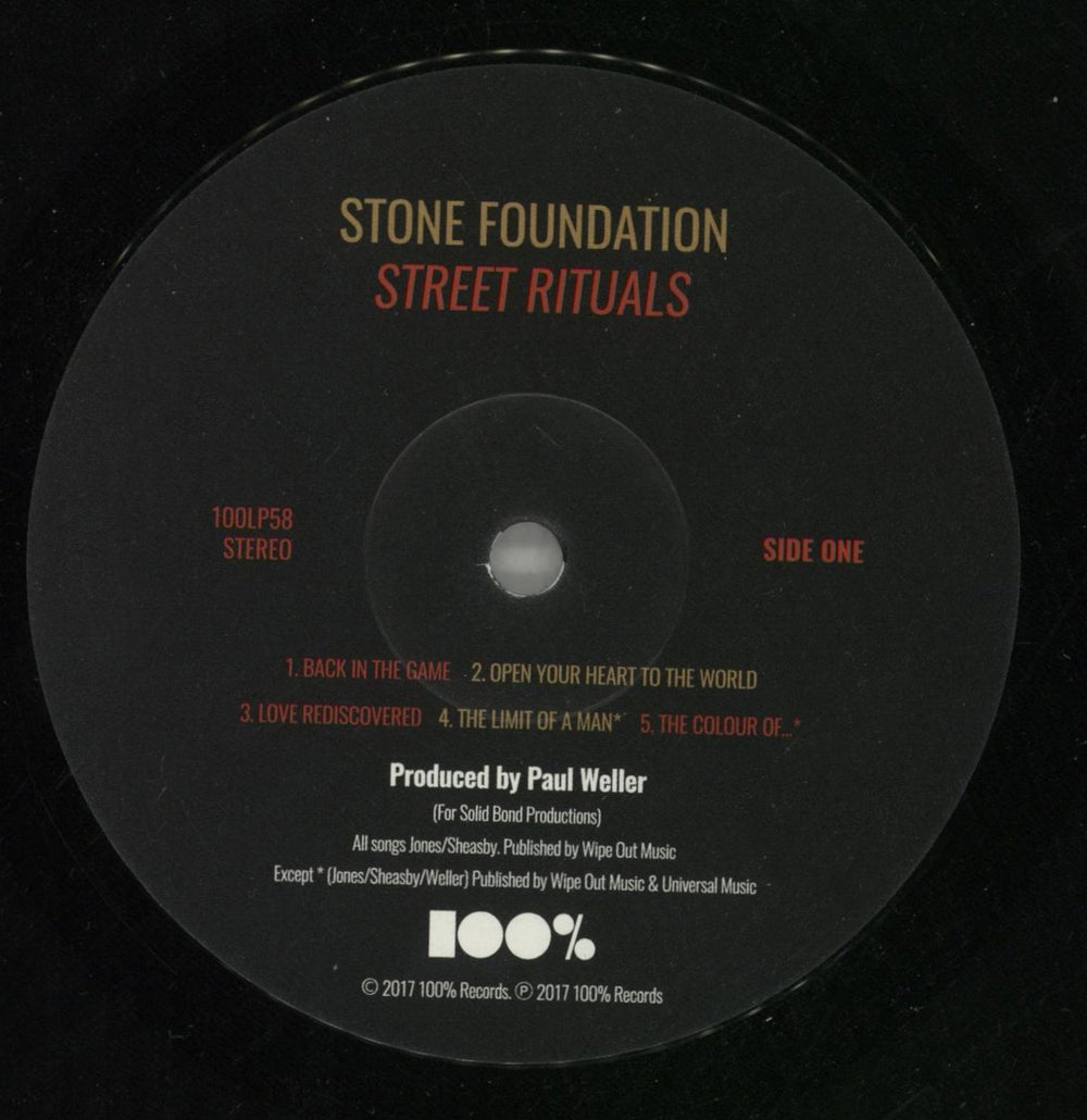 Stone Foundation Street Rituals UK vinyl LP album (LP record) 0TOLPST869088