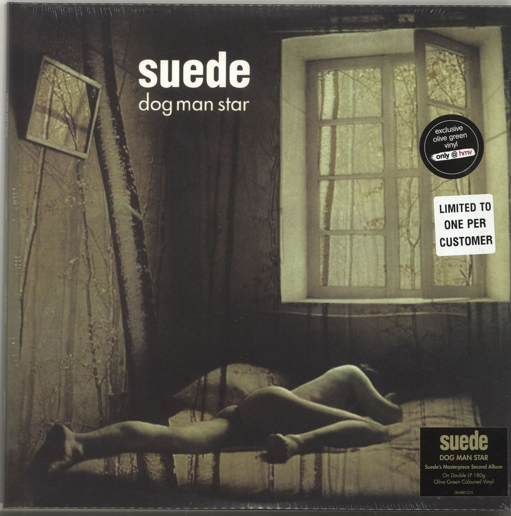 Suede Dog Man Star - 180gram Olive Green Vinyl UK 2-LP vinyl record set (Double LP Album) DEMREC276