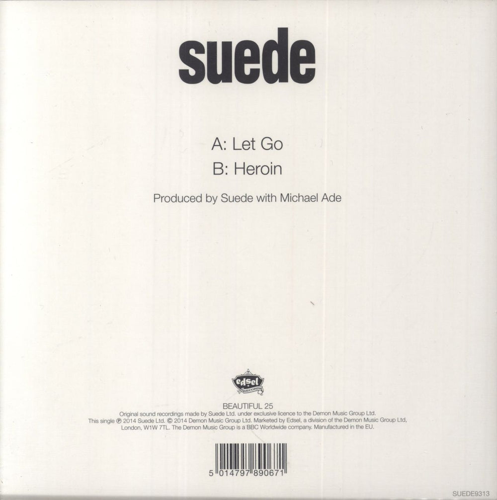 Suede Let Go - RSD14 UK 7" vinyl single (7 inch record / 45) 5014797890671