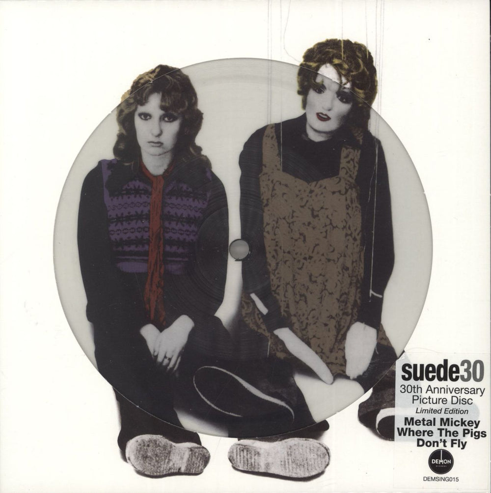 Suede Metal Mickey UK 7" vinyl picture disc (7 inch picture disc single) DEMSING015