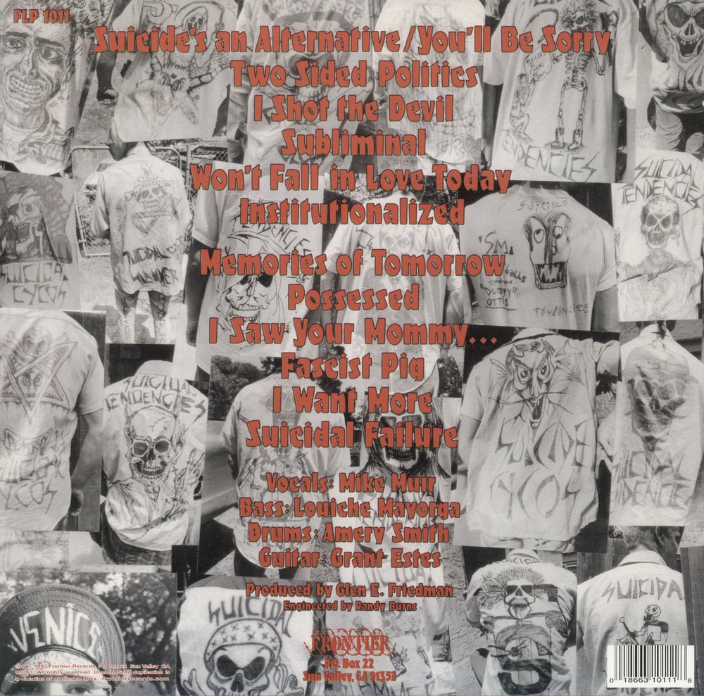 Suicidal Tendencies Suicidal Tendencies - Blue Vinyl US vinyl LP album (LP record) 018663101118