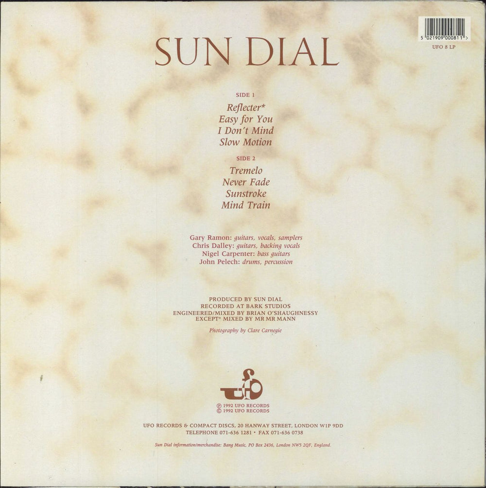 Sun Dial Reflecter UK vinyl LP album (LP record) 5021909000811