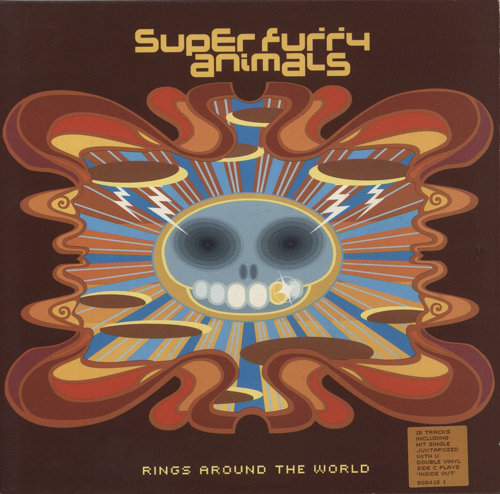 Super Furry Animals Rings Around The World + 7" UK 2-LP vinyl record set (Double LP Album) 5024131