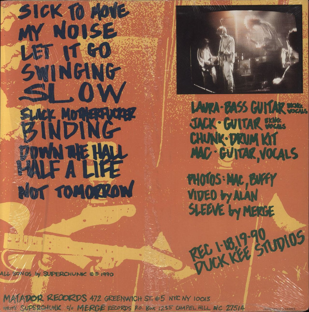 Superchunk Superchunk US vinyl LP album (LP record)