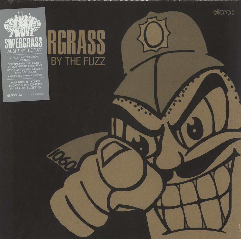 Supergrass Caught By The Fuzz - RSD 2020 - Sealed UK 10" vinyl single (10 inch record) MGCAT999SV