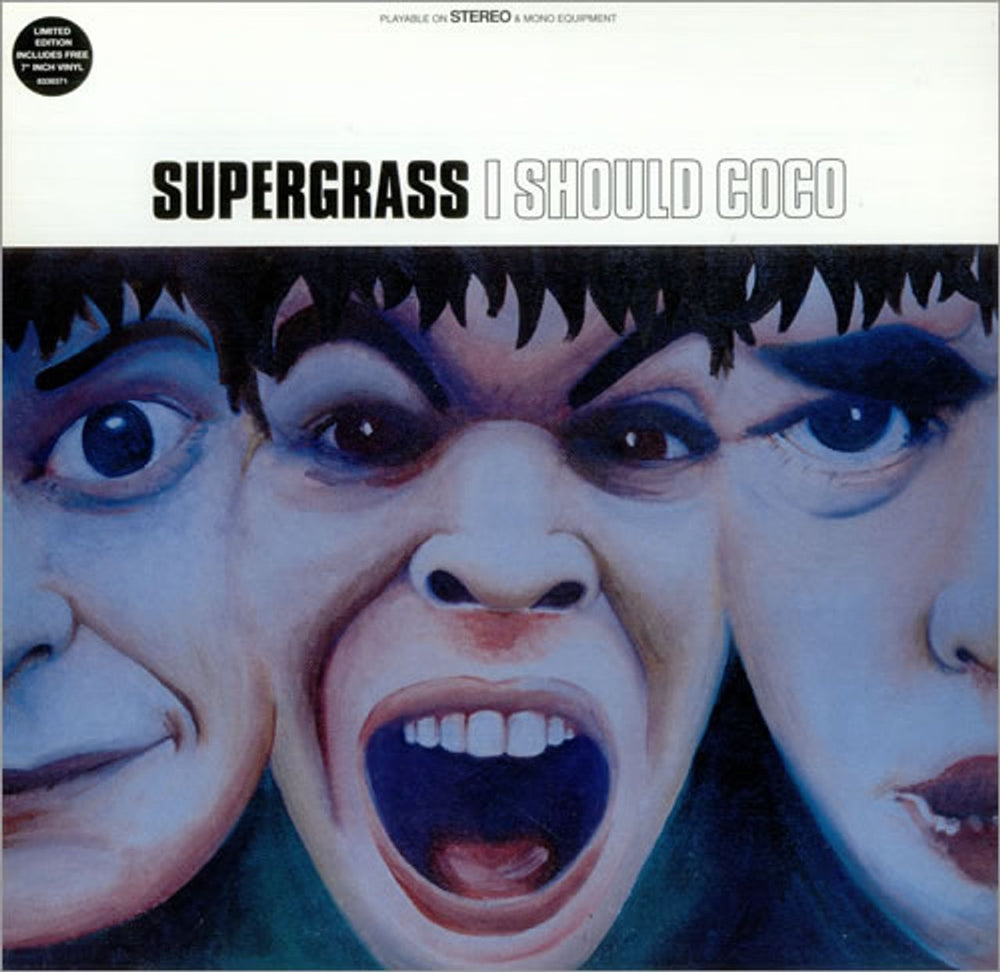 Supergrass I Should Coco + 7" - EX UK vinyl LP album (LP record) PCSX7373