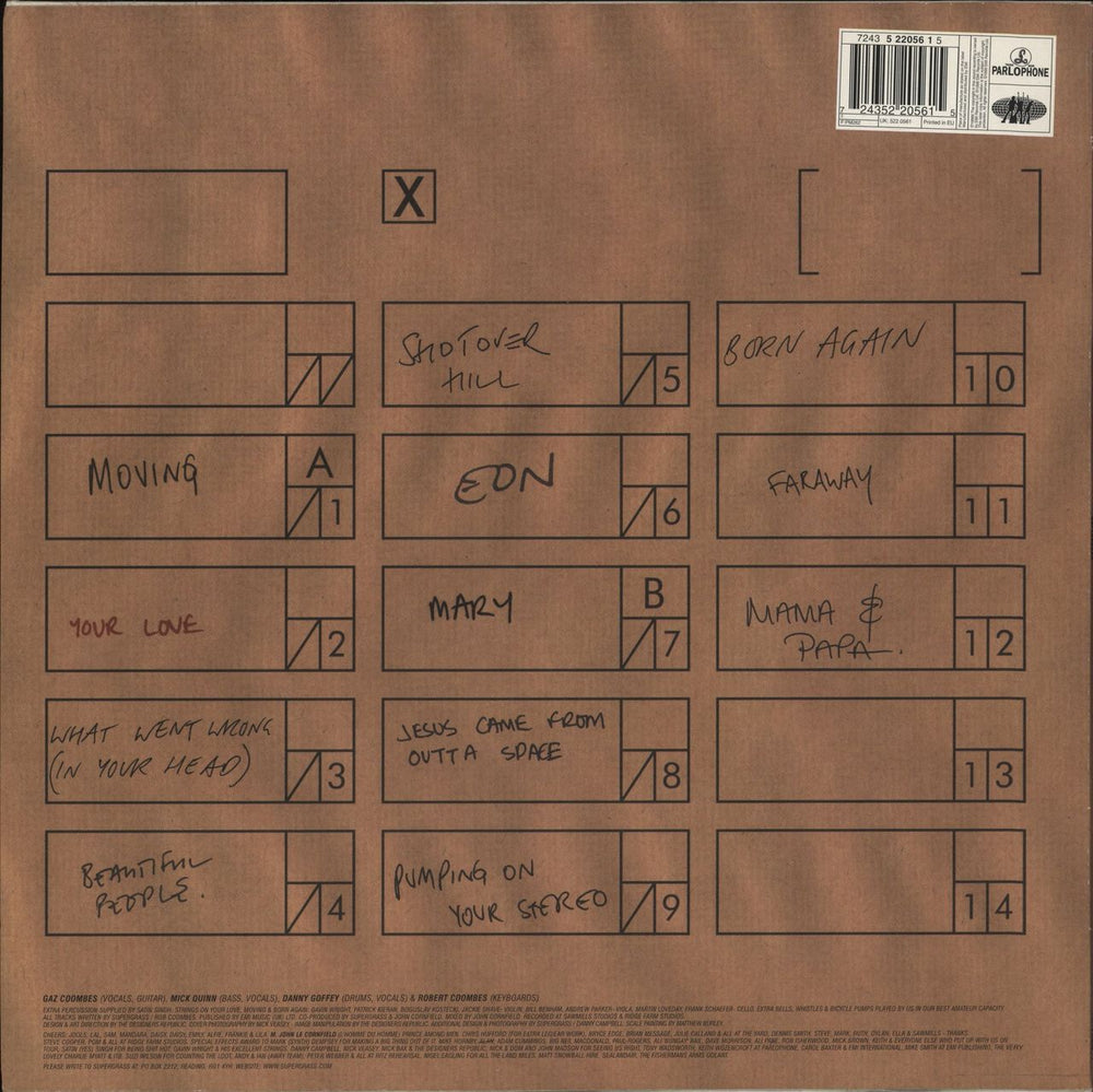 Supergrass Supergrass + Poster UK vinyl LP album (LP record) 724352205615