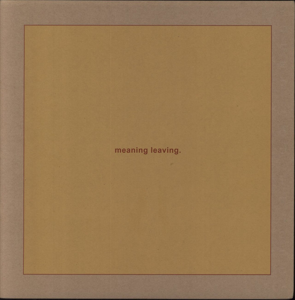 Swans Leaving Meaning US 2-LP vinyl record set (Double LP Album) 5400863018283