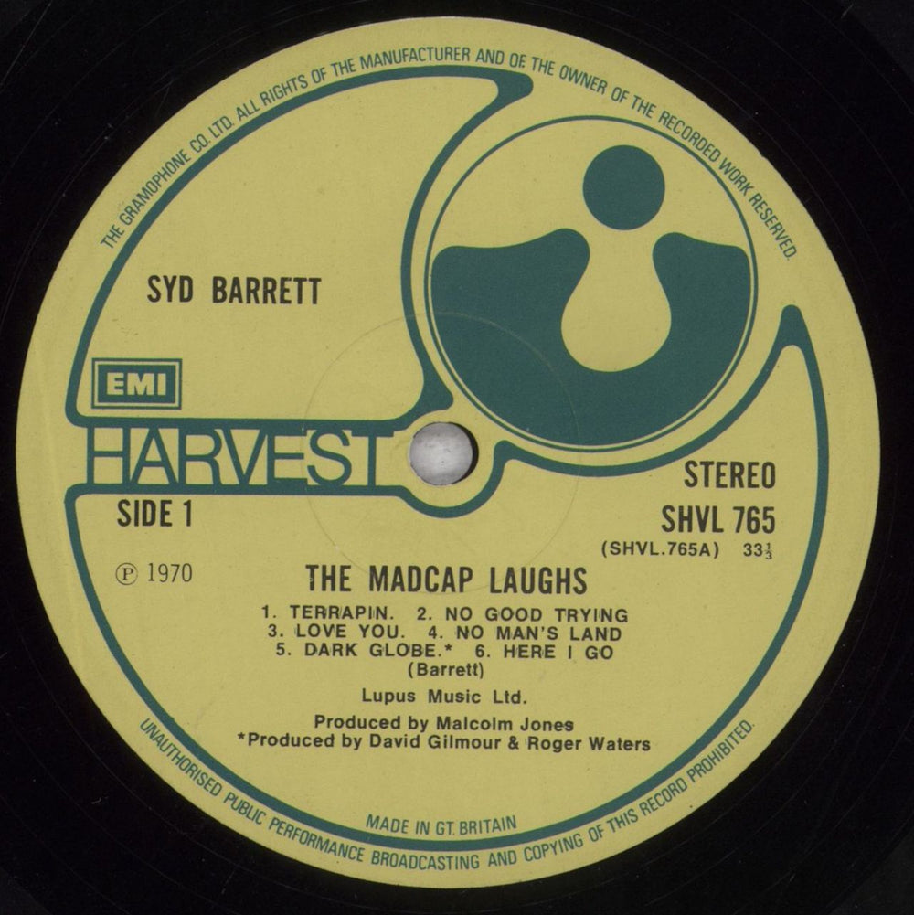 Syd Barrett The Madcap Laughs - 2nd - EMI Box - VG UK vinyl LP album (LP record) SYDLPTH846453