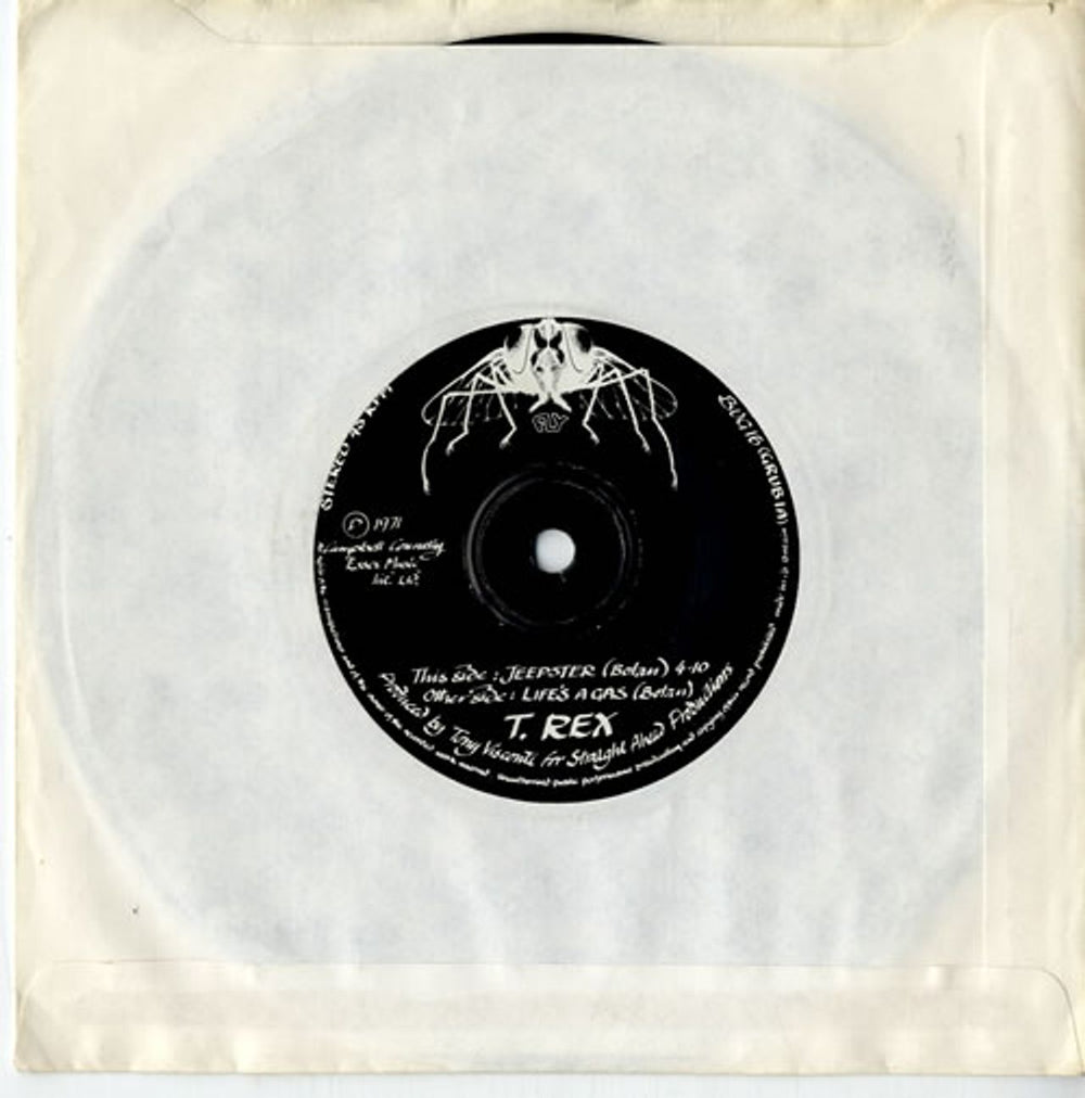 T-Rex / Tyrannosaurus Rex Jeepster UK 7" vinyl single (7 inch record / 45) REX07JE414443