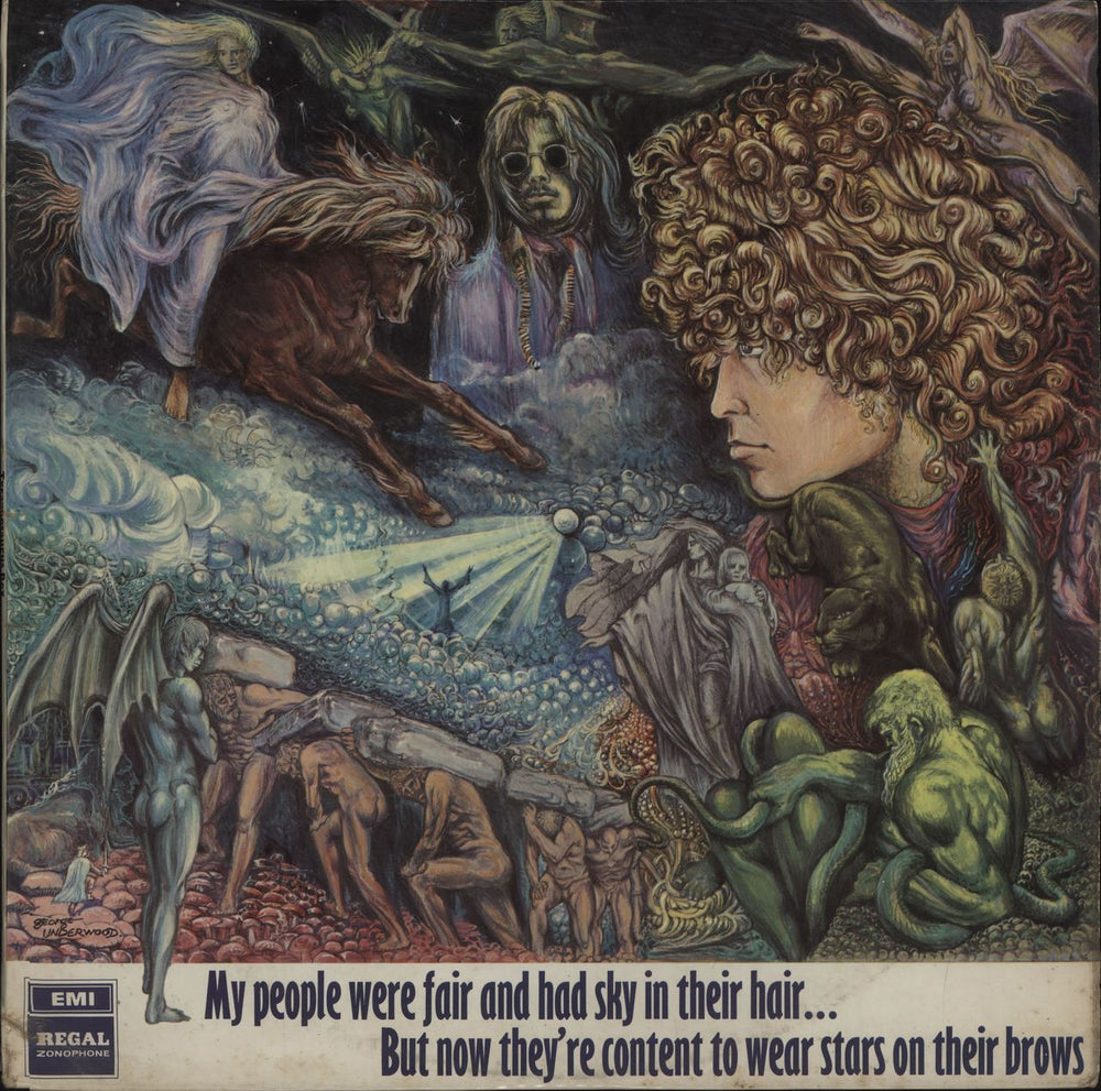 T-Rex / Tyrannosaurus Rex My People Were Fair + Insert - VG+ UK vinyl LP album (LP record) LRZ1003