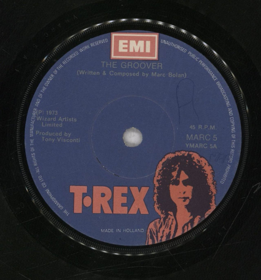 T-Rex / Tyrannosaurus Rex The Groover Dutch 7" vinyl single (7 inch record / 45) MARC5