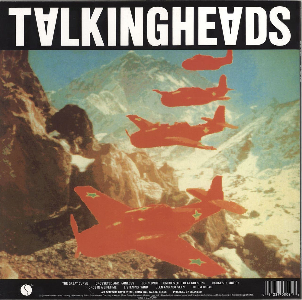 Talking Heads Remain In Light - 180gm UK vinyl LP album (LP record) 081227080211