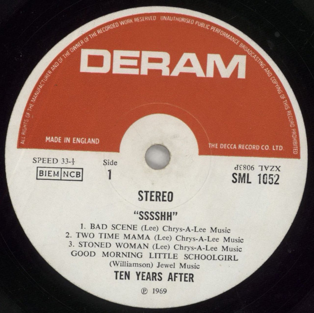 Ten Years After Ssssh! - 1st - VG UK vinyl LP album (LP record) TYALPSS592679