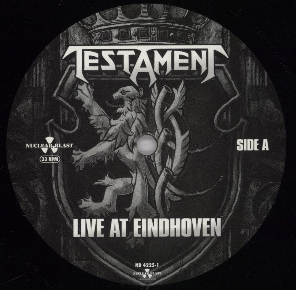 Testament Live At Eindhoven UK vinyl LP album (LP record) EN1LPLI833572