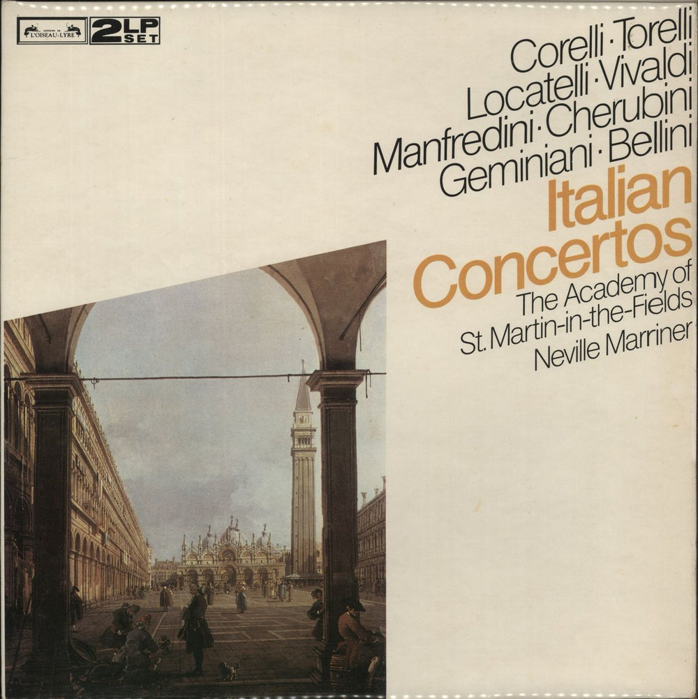 The Academy Of St. Martin-In-The-Fields Italian Concertos UK 2-LP vinyl record set (Double LP Album) DPA587-8