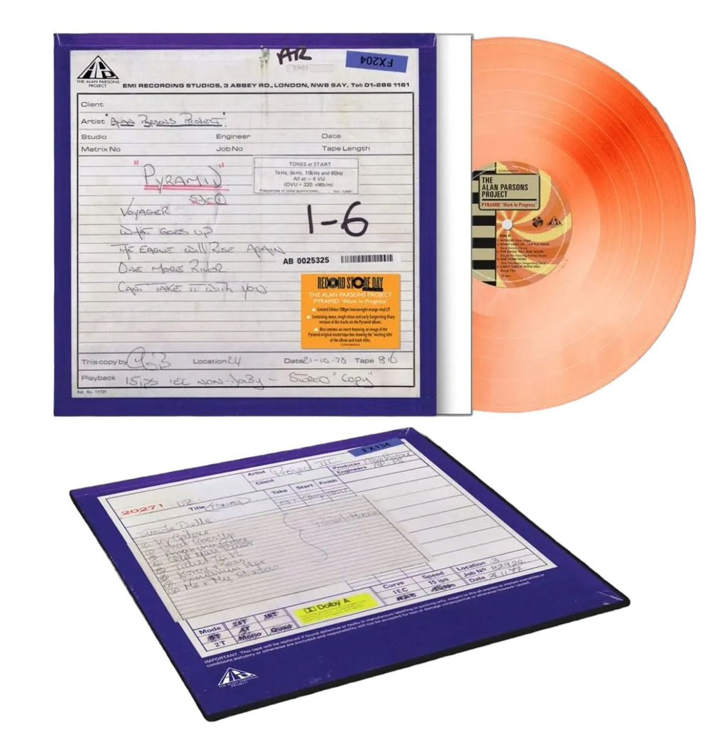 The Alan Parsons Project Pyramid 'Work In Progress' - Orange Vinyl - RSD 2024 - Sealed UK vinyl LP album (LP record) TPPLPPY833955