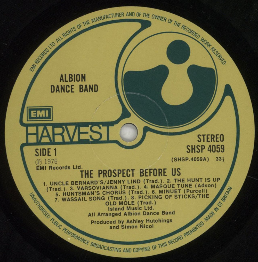 The Albion Band The Prospect Before Us UK vinyl LP album (LP record) AB1LPTH285275