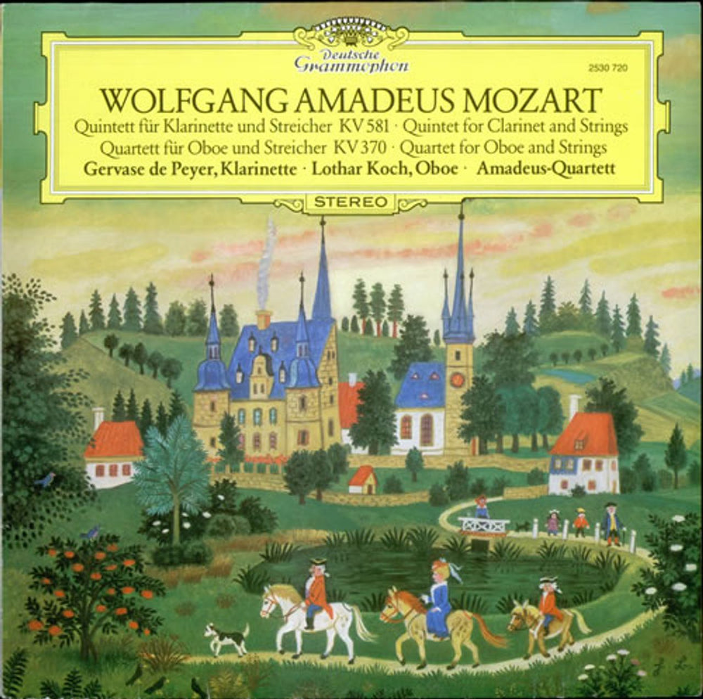 The Amadeus String Quartet Quintet for Clarinet & Strings / Quartet for Oboe & Strings German vinyl LP album (LP record) 2530720