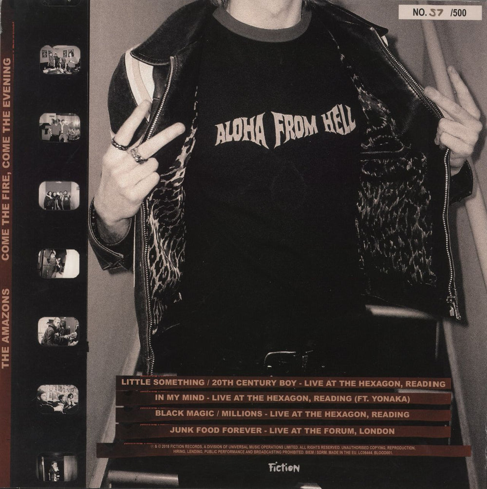 The Amazons Come the Fire, Come the Evening [Live in Reading & London] - Autographed UK 12" vinyl single (12 inch record / Maxi-single)