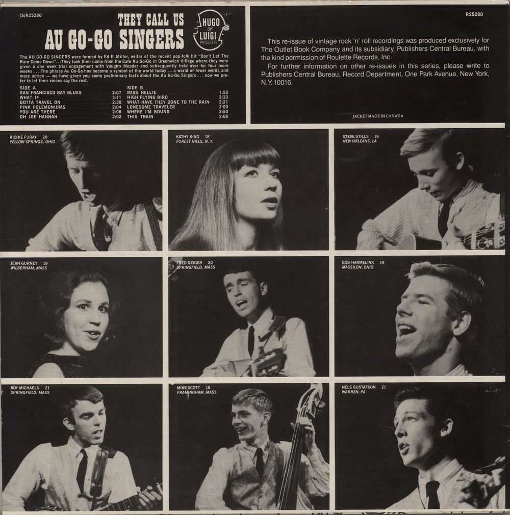 The Au Go-Go Singers They Call Us Au Go-Go Singers US vinyl LP album (LP record)