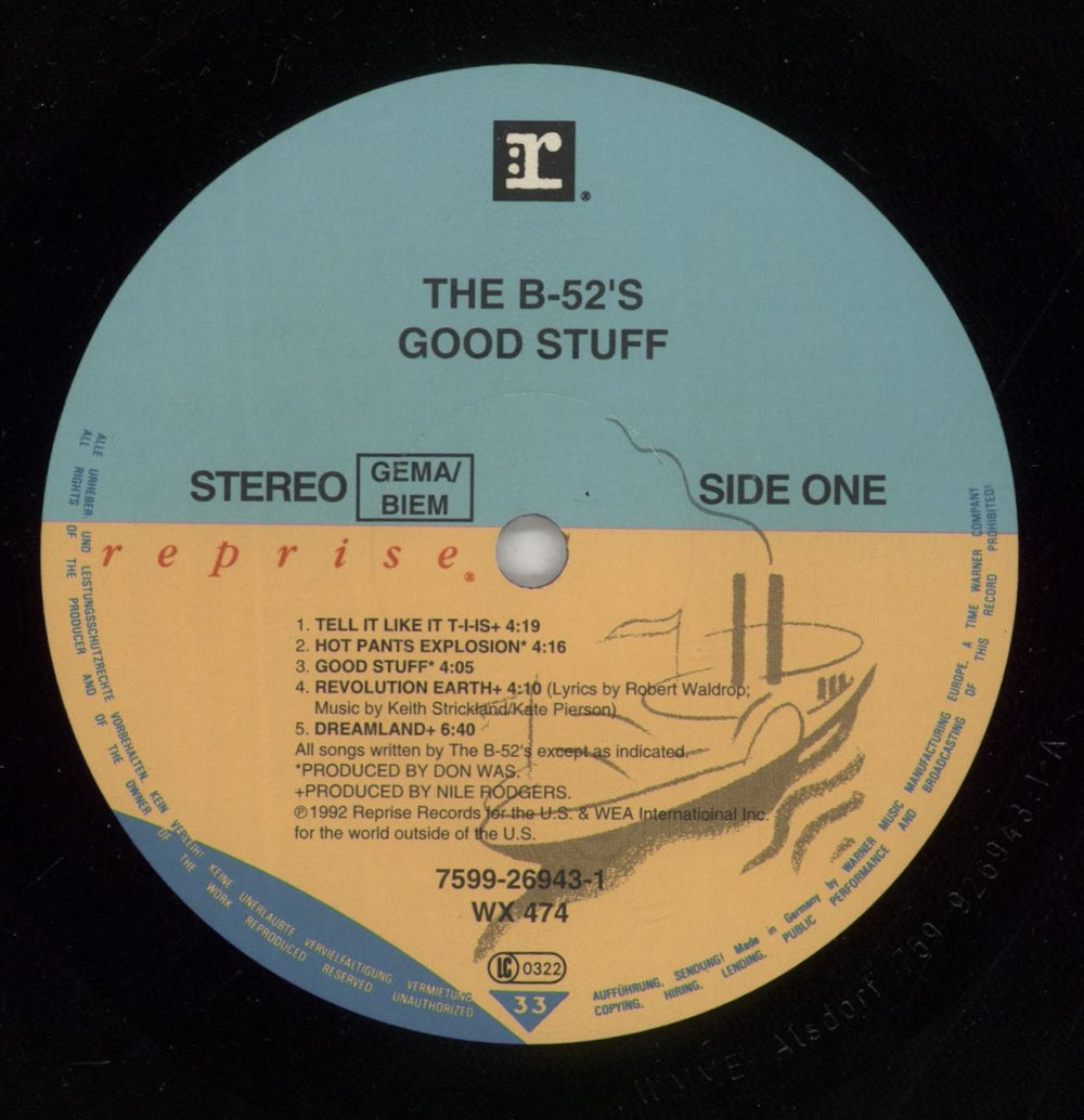 The B-52's Good Stuff - EX UK vinyl LP album (LP record) B52LPGO868153