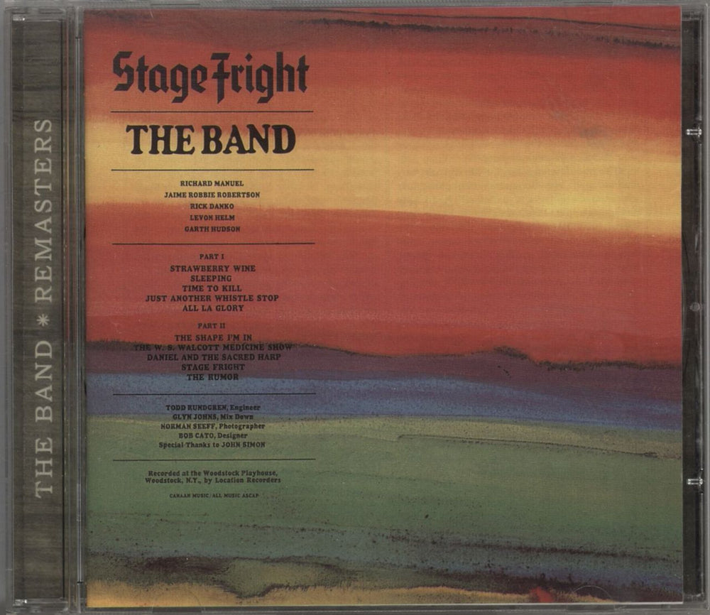 The Band Stage Fright UK CD album (CDLP) 724352539529