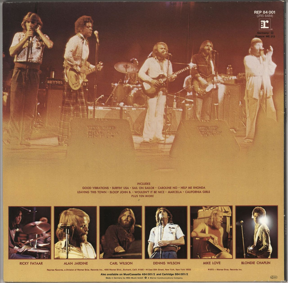 The Beach Boys The Beach Boys In Concert German Promo 2-LP vinyl record set (Double LP Album)
