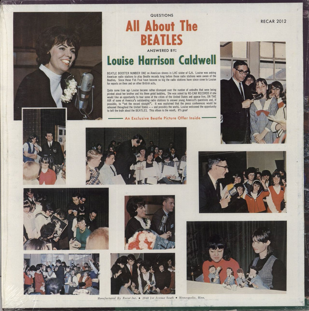 The Beatles All About The Beatles US vinyl LP album (LP record)