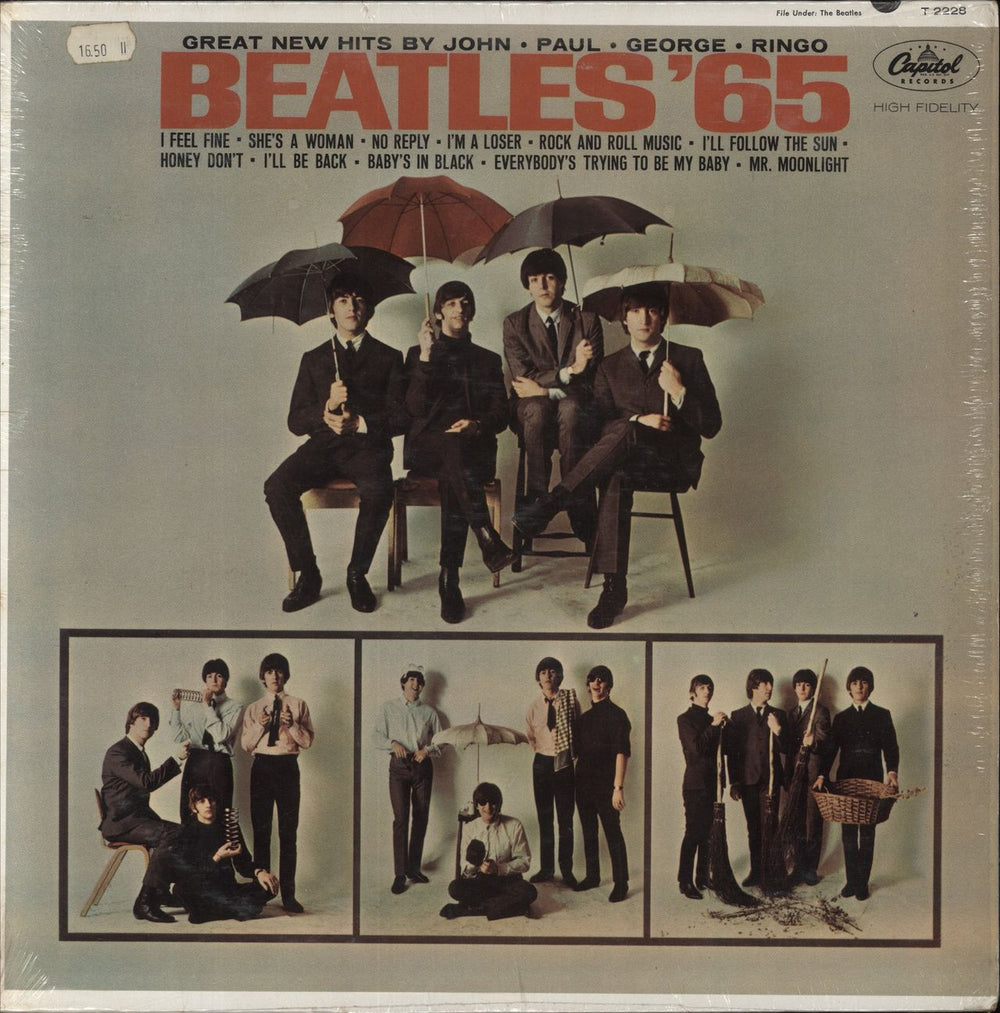 The Beatles Beatles '65 - 1st - shrink - EX US vinyl LP album (LP record) T2228