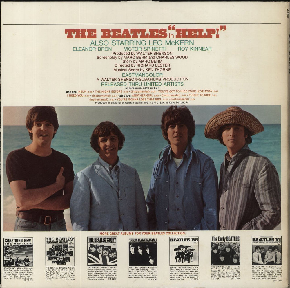The Beatles Help! - Apple - VG US vinyl LP album (LP record)